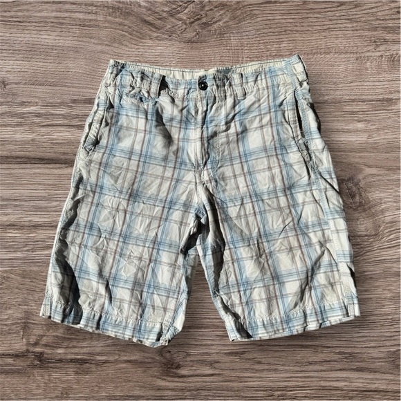 American Eagle Outfitters Other - American Eagle Outfitters Longer Length Plaid Men’s Shorts Size 34 100% Cotton